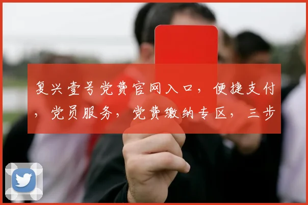 复兴壹号党费官网入口，便捷支付，党员服务，党费缴纳专区，三步直达，党员专属通道